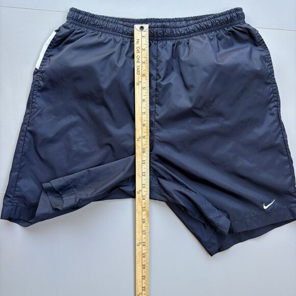 Vintage Nike Men Large Mesh Lined Athletic Shorts Spell Out Nylon Y2K 2000s - Picture 8 of 12